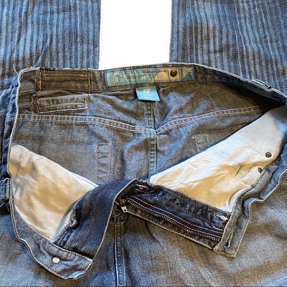 Rare RUFF RYDERS Denim Baggy Fit Jeans Mens Size 42 Logo Distressed DMX Hip Hop - Picture 9 of 13